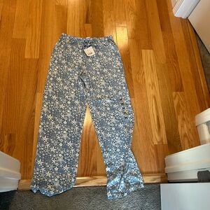Blue Star Pattern Women’s Pajama Bottoms